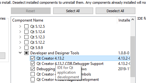 windows qt creator needs a compiler setup to build