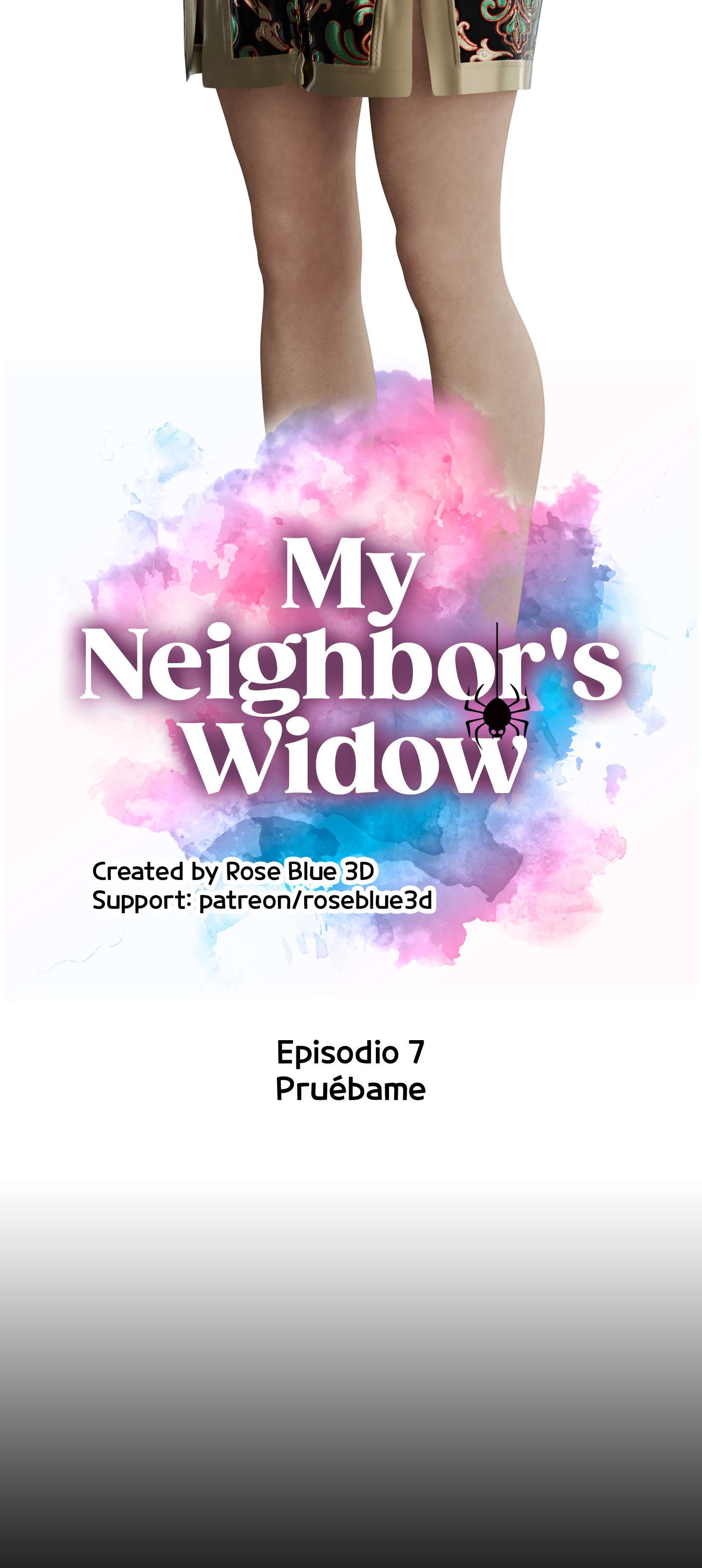 My neighbors widow rose blue 3d