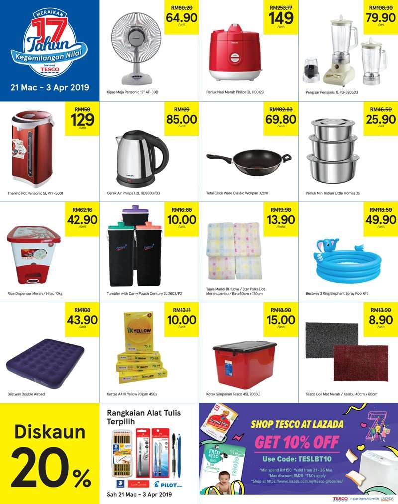 Tesco Malaysia Weekly Catalogue (21 March 2019 - 27 March 2019)