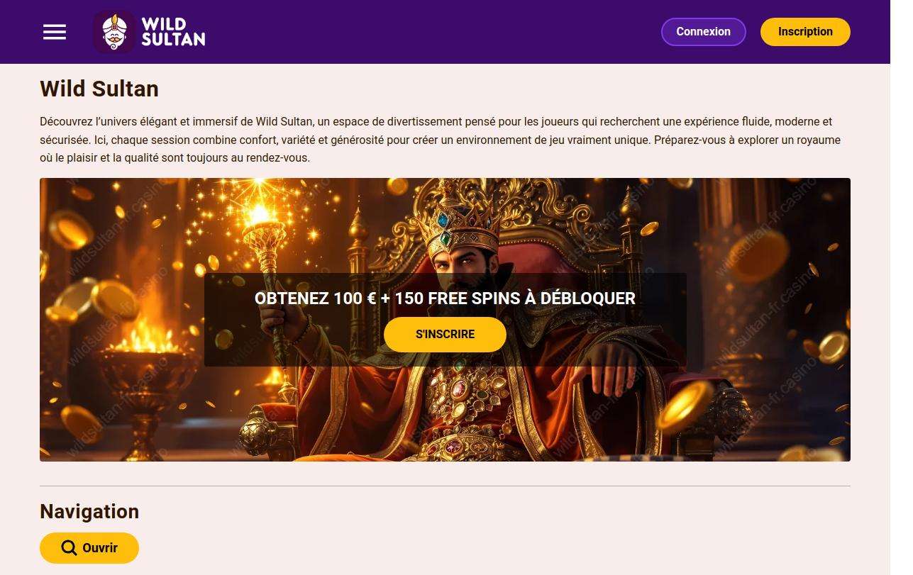 Bonus De Bienvenue Wild Sultan En France : Conditions De Mise Et Exclusions