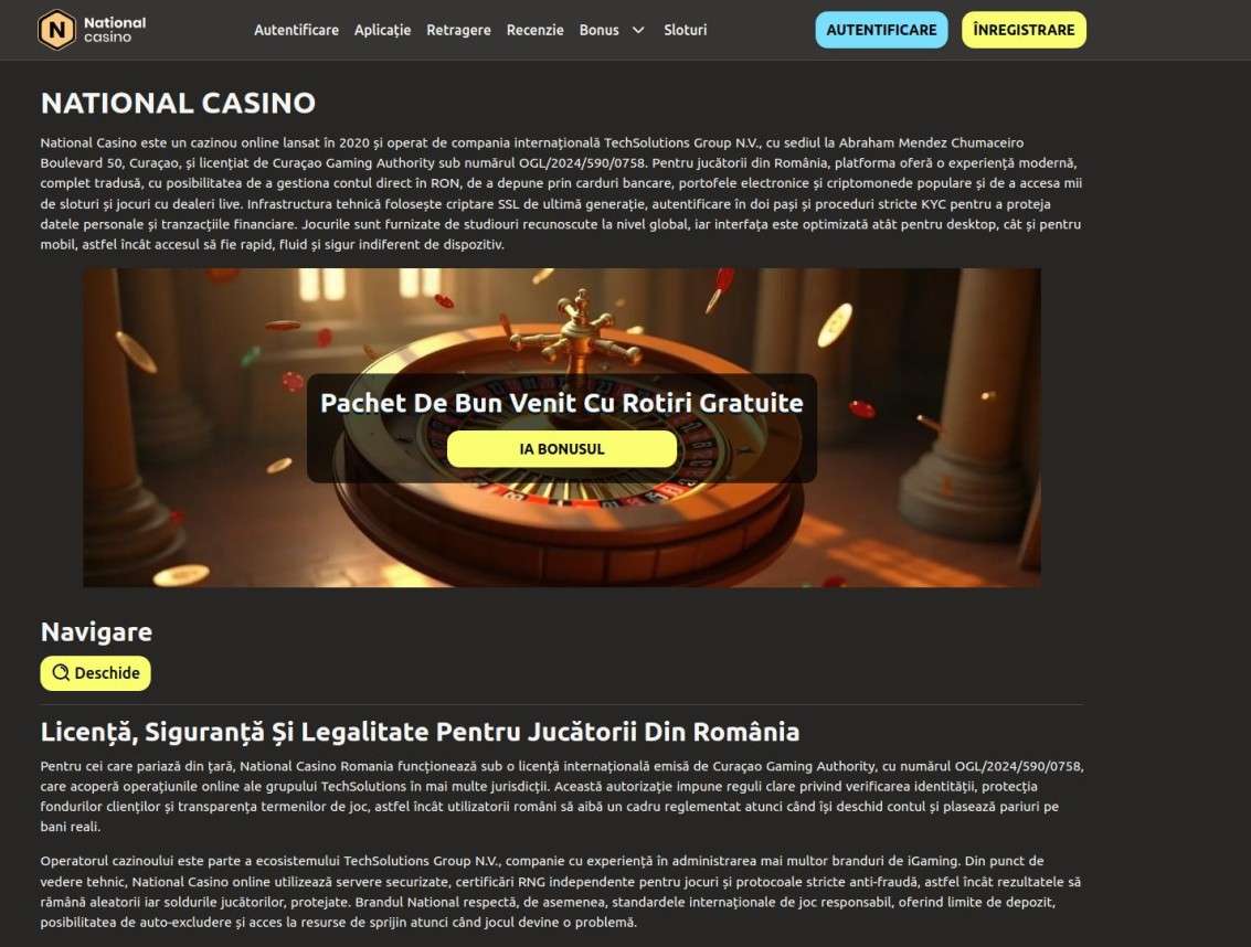 National Casino Jocuri Live: Ruletă, Blackjack Și Dealer Live  