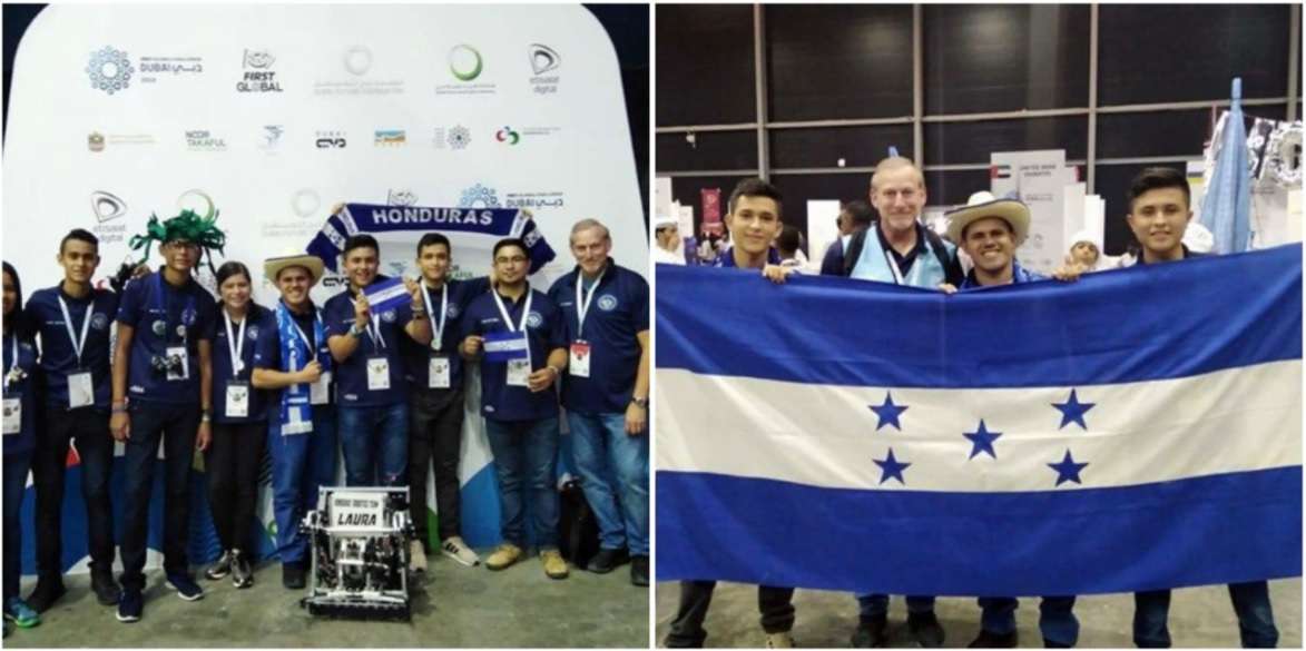 hondureños ganan primer lugar dubai equipo nacional robotica