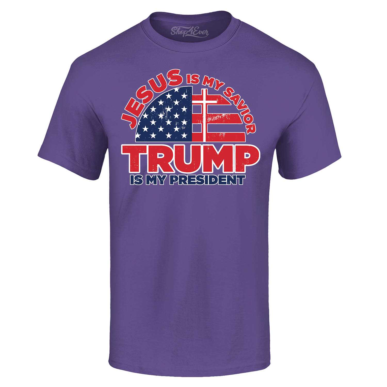 Jesus Is My Savior Trump Is My President Light Logo T Shirt 2020 MAGA Election