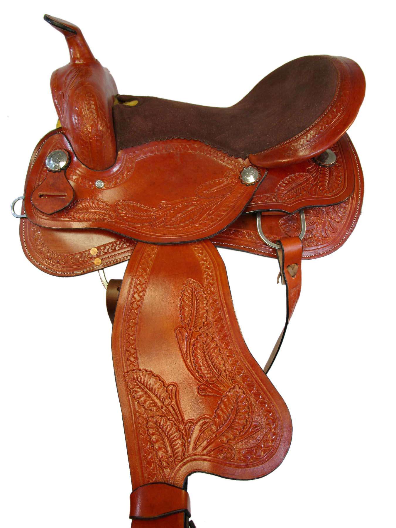 Cuir Suédé Couleur roughout Selle Western Sacs made in USA Horse Tack