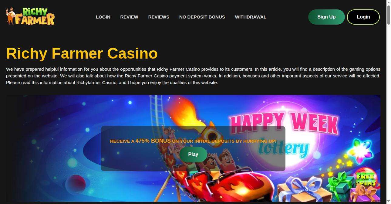 Comparing Richy Farmer Casino's Bonus Offers for UK Players