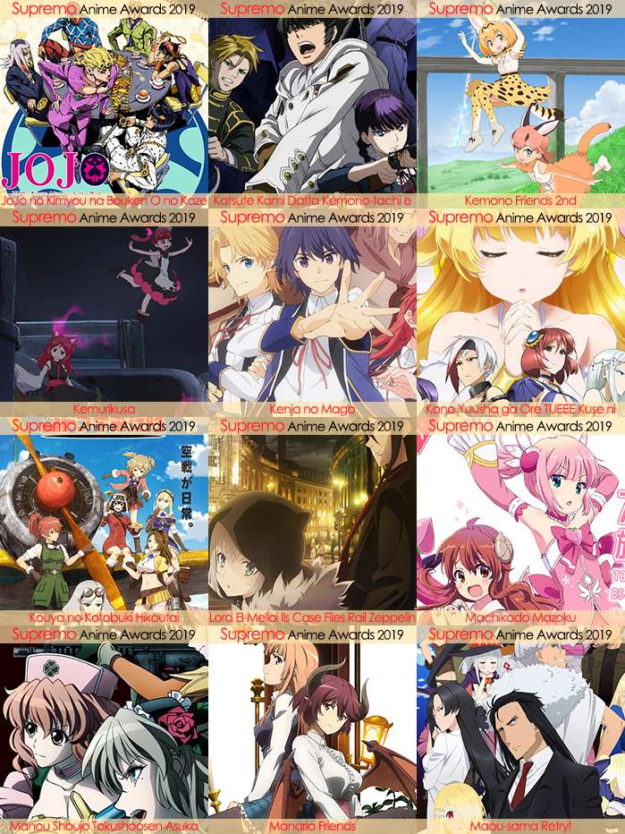 Eliminatorias Nominados a Mejor Anime de Aventura y Fantasía 2019