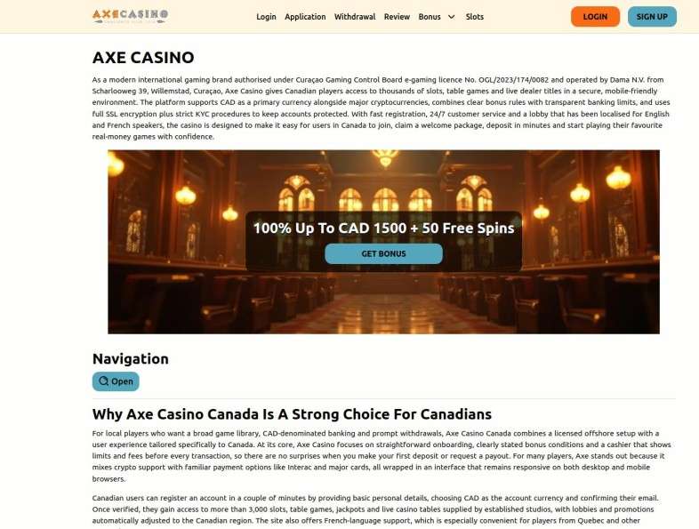 Axe Casino Pros And Cons For Canadian Players  