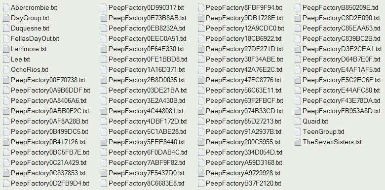 Image 03 Showing Contents Of Example Peeps Folder, RCT3 FAQ: Guest Generation, Park Capacity, And Peep Factory, Page 2