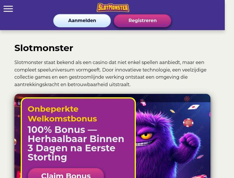Seamless Gaming on the Go: Mobile Casino Experience at Slot Monster for Dutch Players