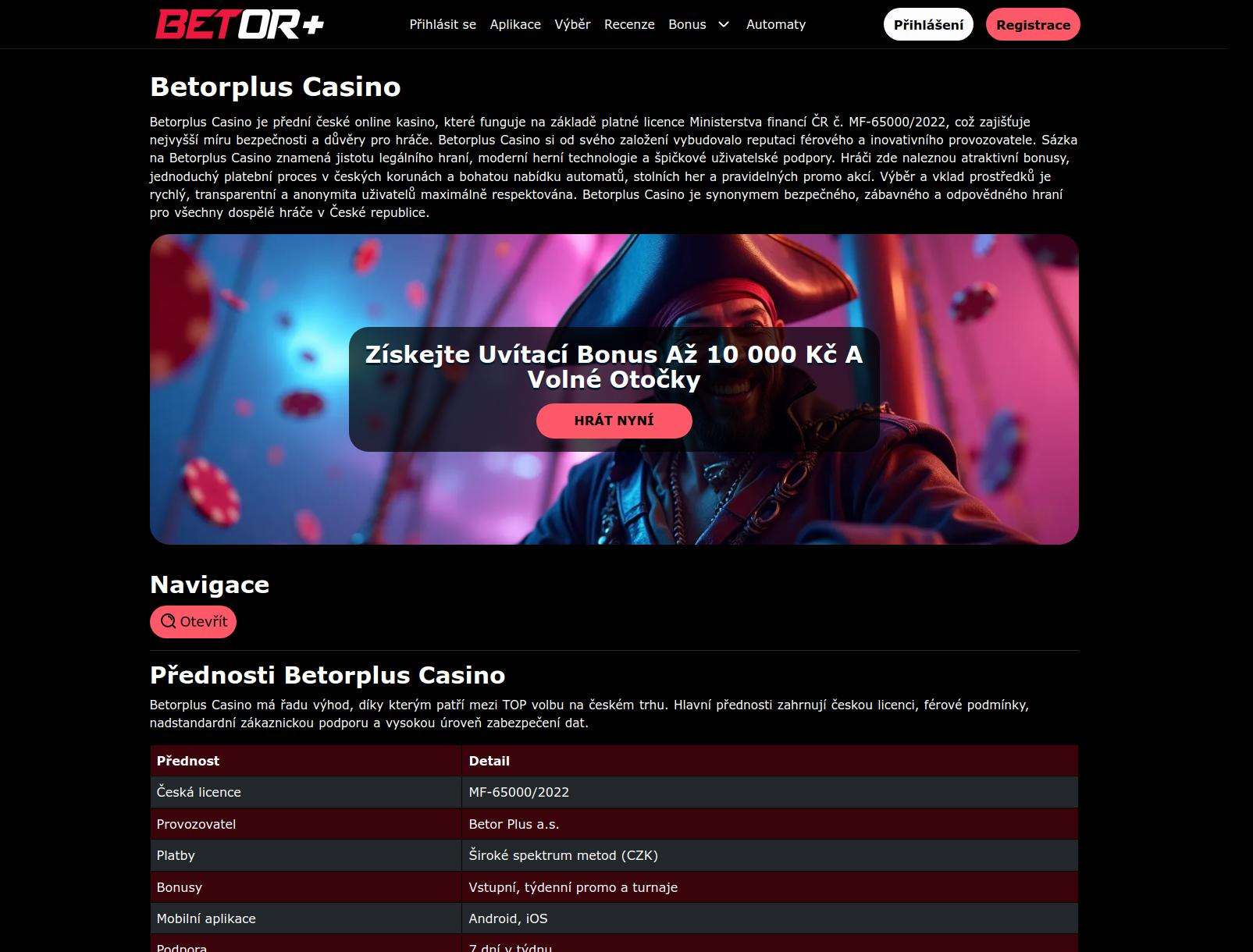 BetorPlus Casino Registration: Step-By-Step Sign Up From Czech Republic