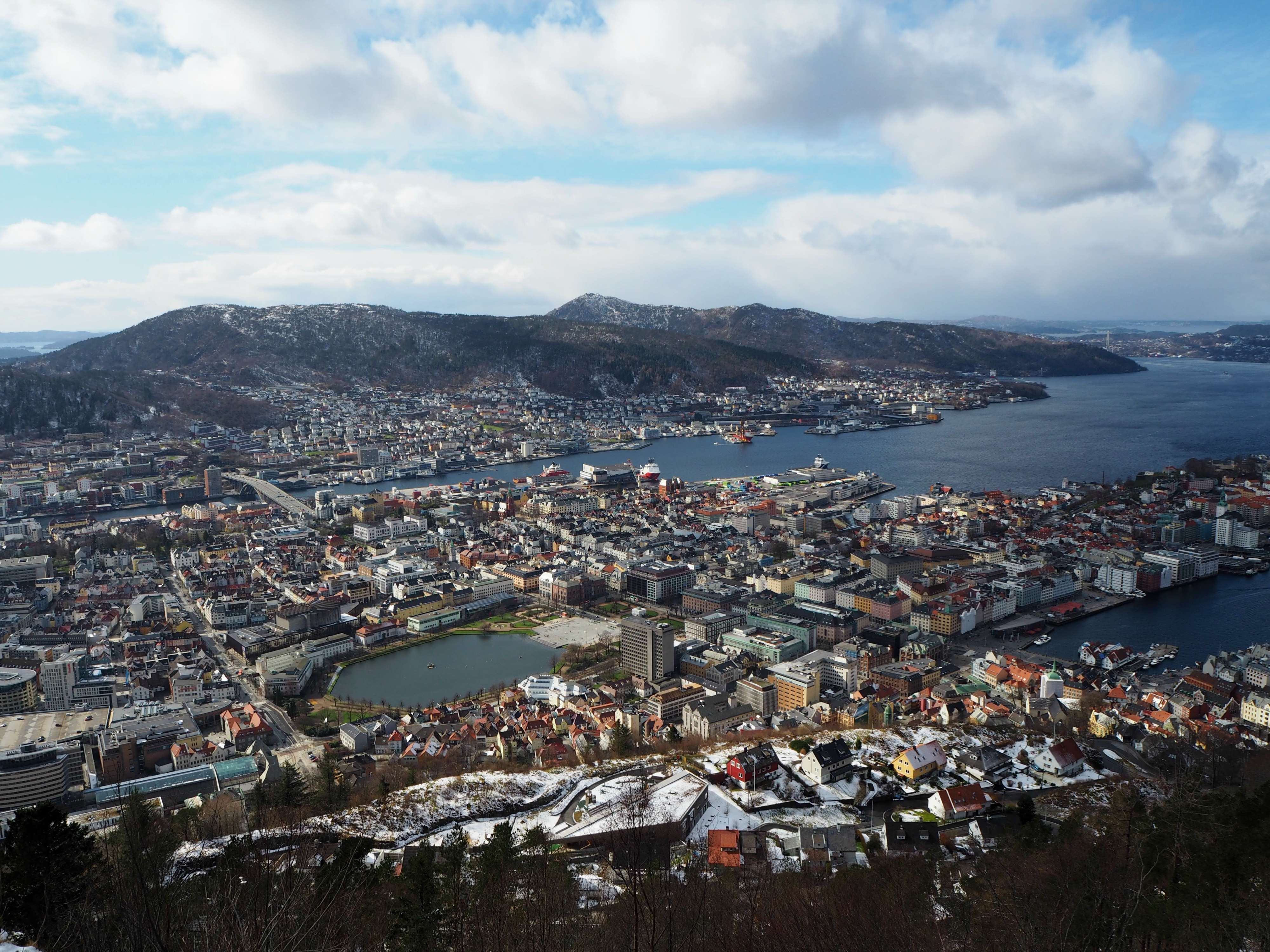 View of Bergen from Mount Fløyen