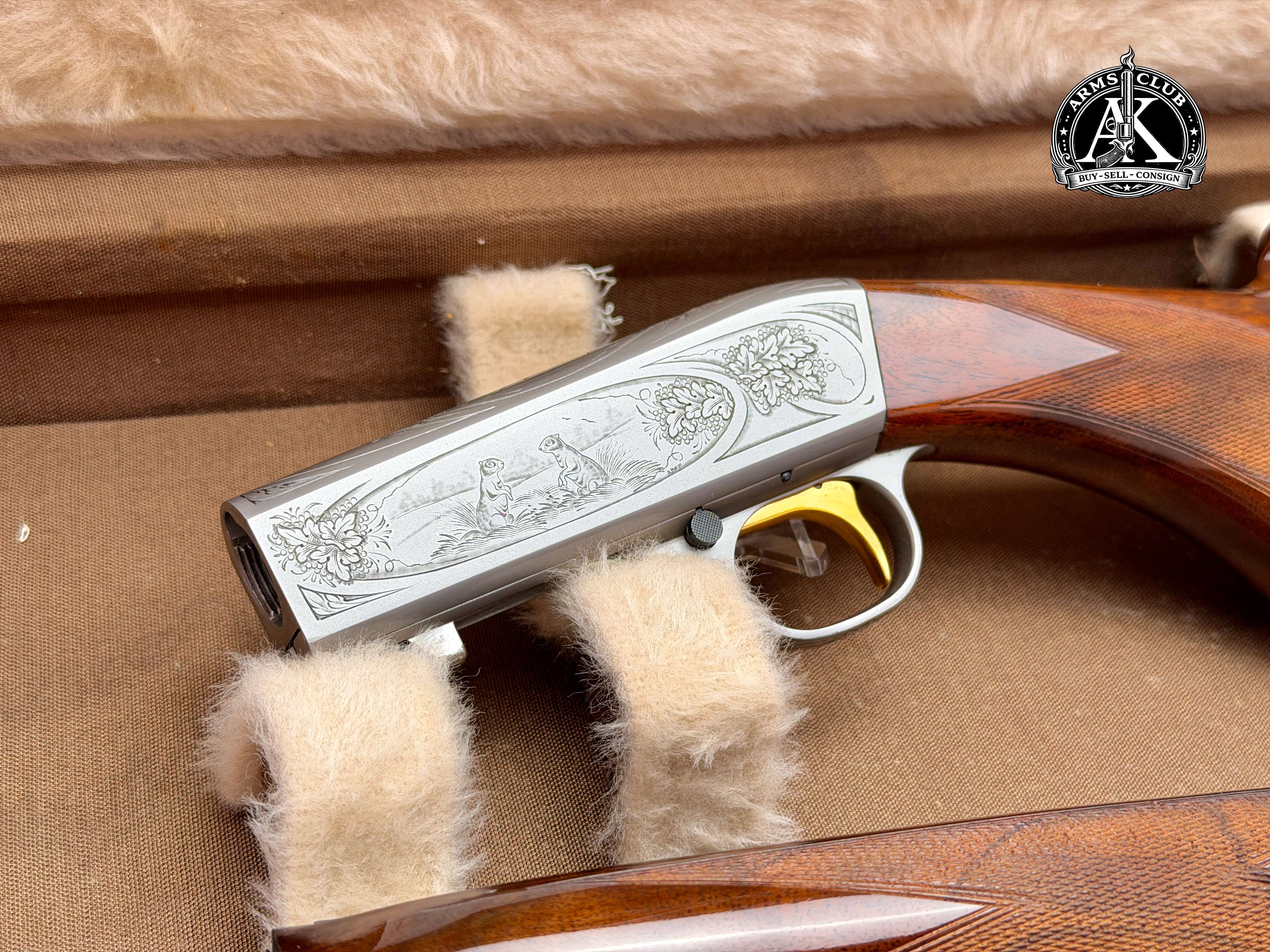 GRAIL - Factory Angelo Bee Signed and Engraved Belgian Browning .22 Auto!-img-0