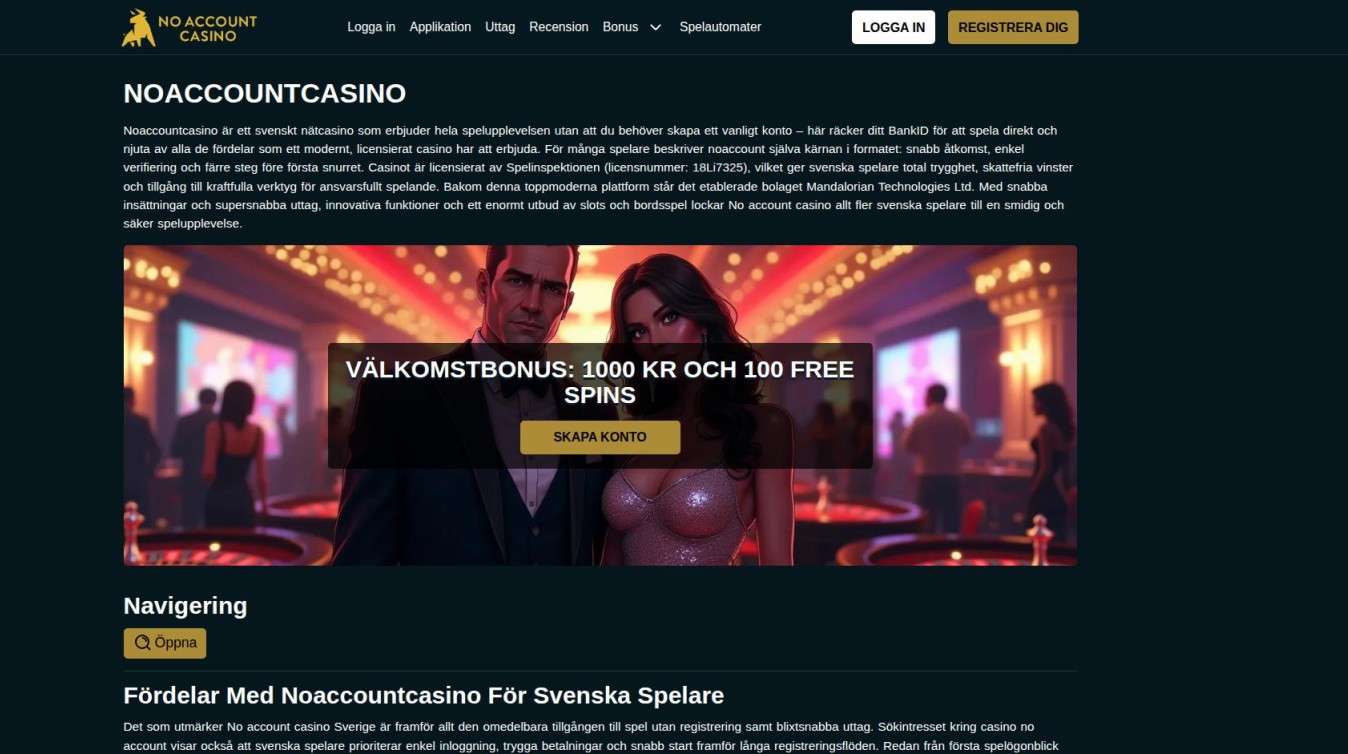 Noaccountcasino Withdrawals In Sweden: Verification, Payout Speed, And Common Issues  