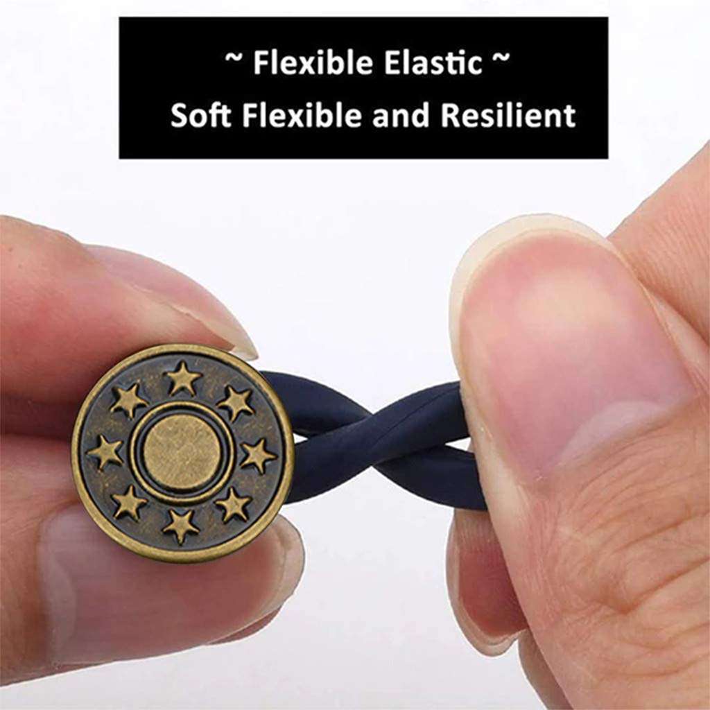 1-5X Adjustable Jeans Retractable Button Detachable Extended Button For ...