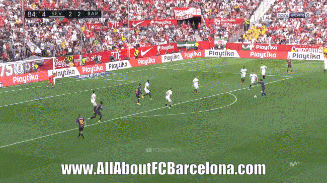 Lionel Messi against Sevilla - GIF Photos - AllAboutFCBarcelona.com