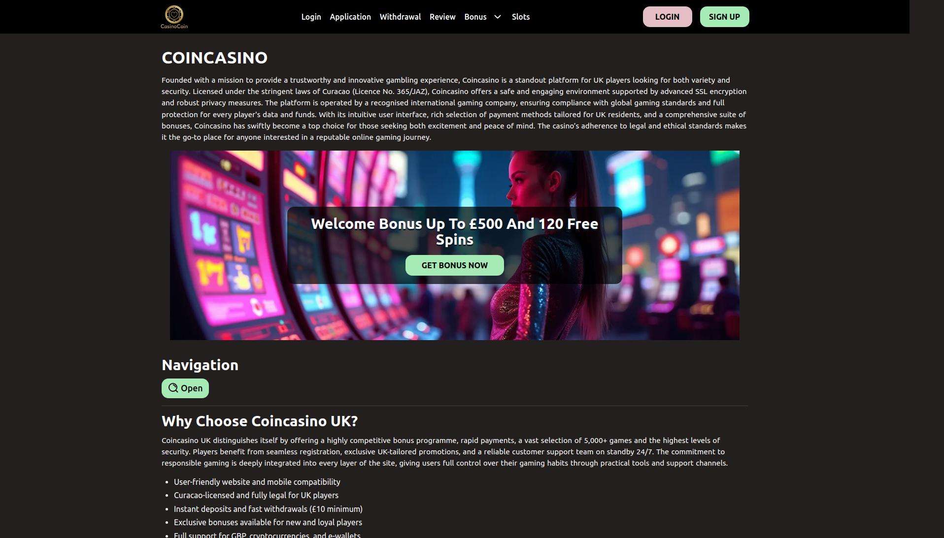 Ensuring player safety: Security measures in place at Coincasino for UK players