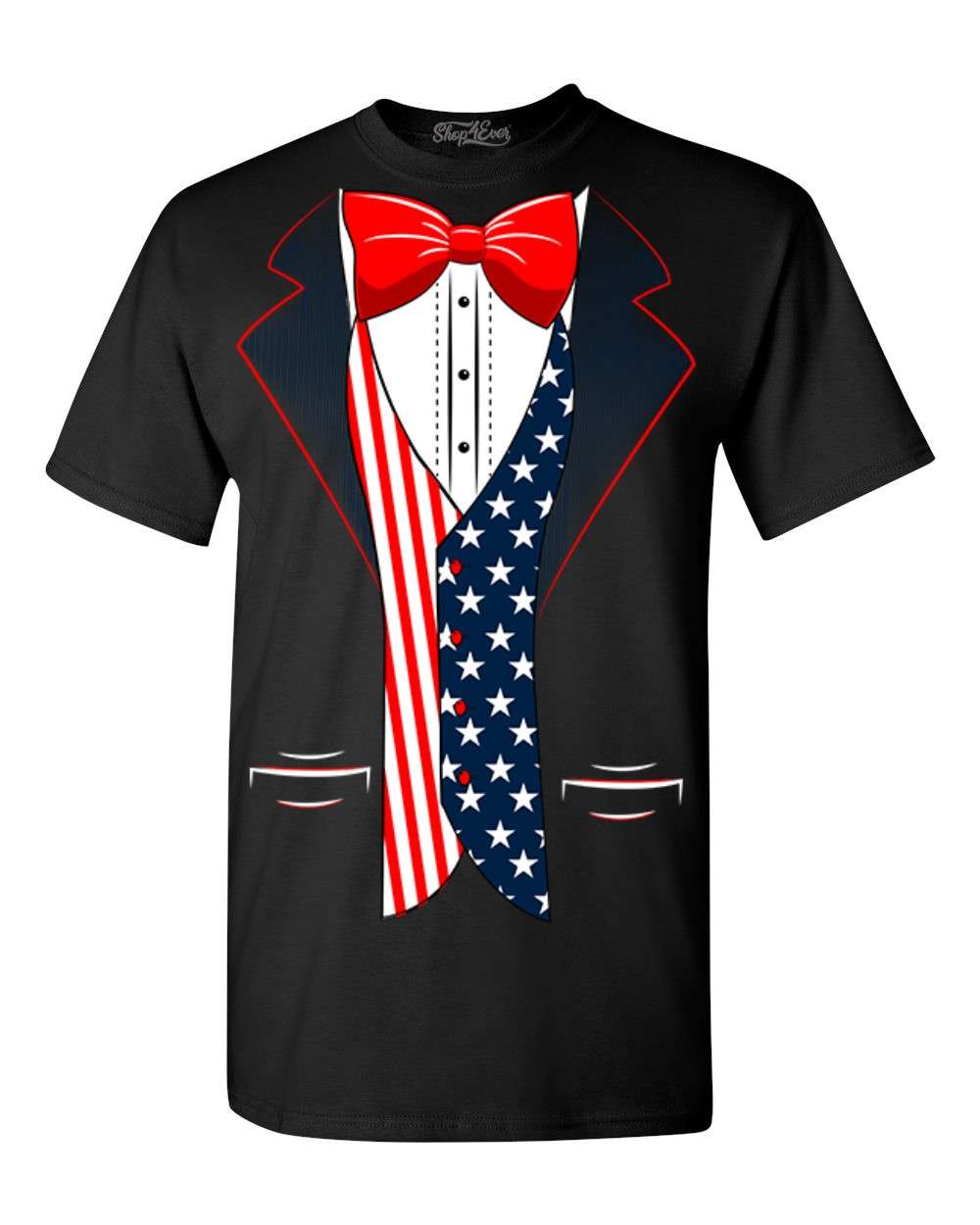 USA Tuxedo Patriotic 4th of July Men's T-shirt 