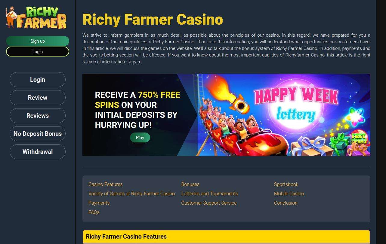 Exploring the mobile casino experience at Richy Farmer Casino for UK players