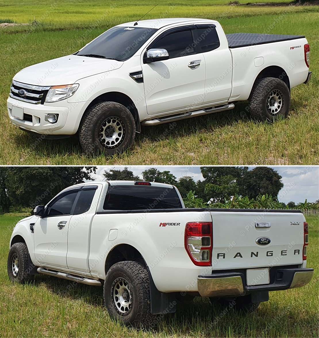 ROTECT Cover foldable aluminum load compartment cover for Ford Ranger extra cabin-2