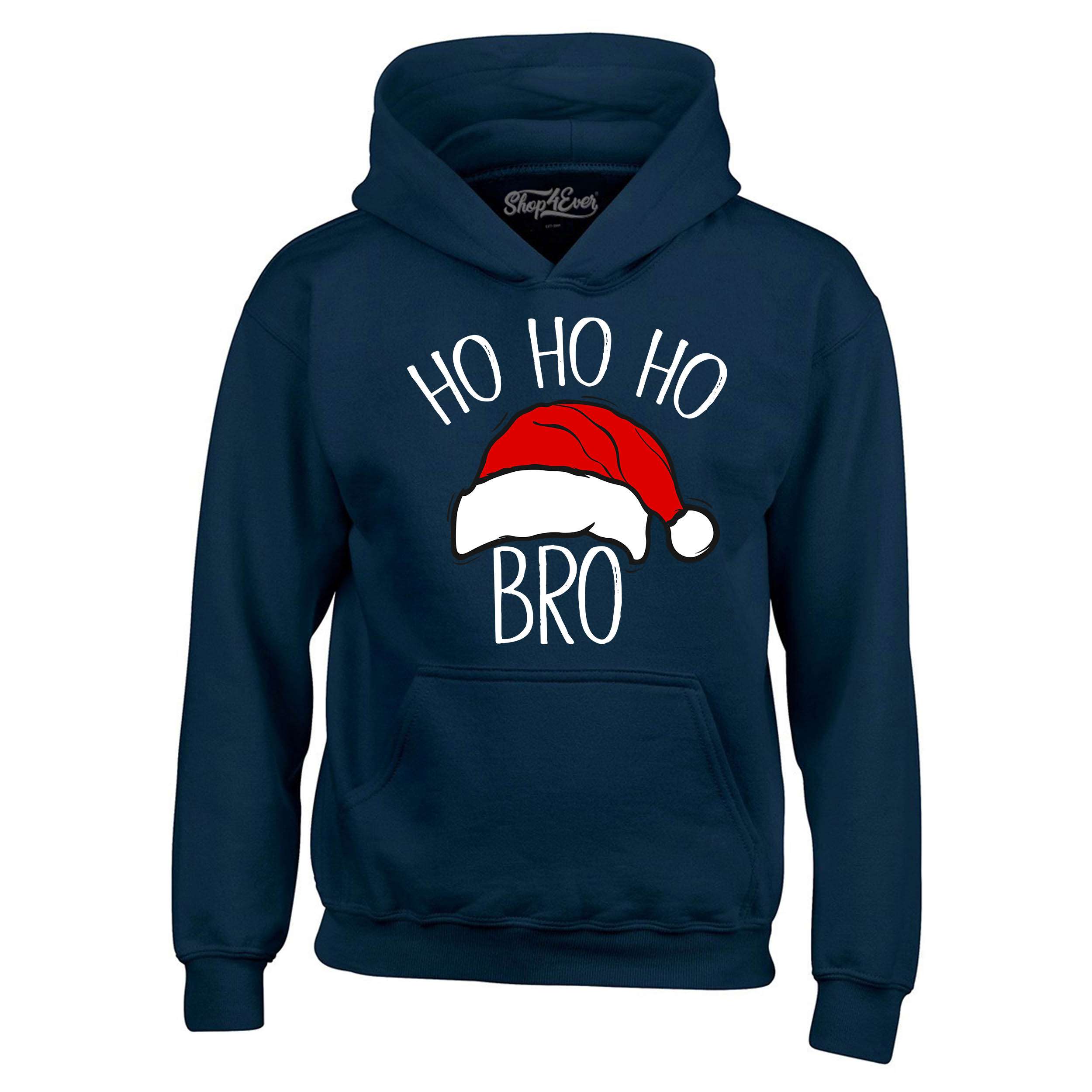 Ho Ho Ho Bro Santa Claus Hat Christmas Xmas Hoodie Sweatshirts