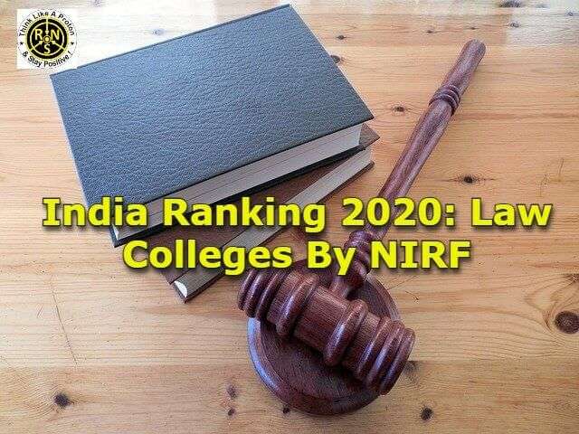 India Ranking 2020: Law Colleges By NIRF Top Law colleges in India