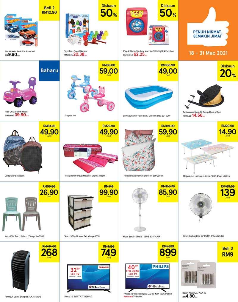 Tesco Malaysia Weekly Catalogue (18 March 2021- 31 March 2021)