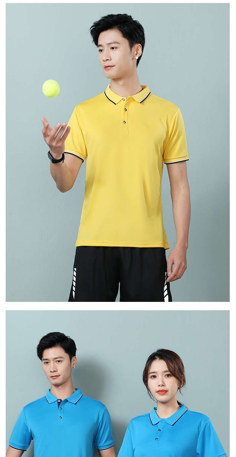 2022 new mesh quick-drying sportswear 180g summer quick-drying polo shirt short-sleeved t-shirt men's models