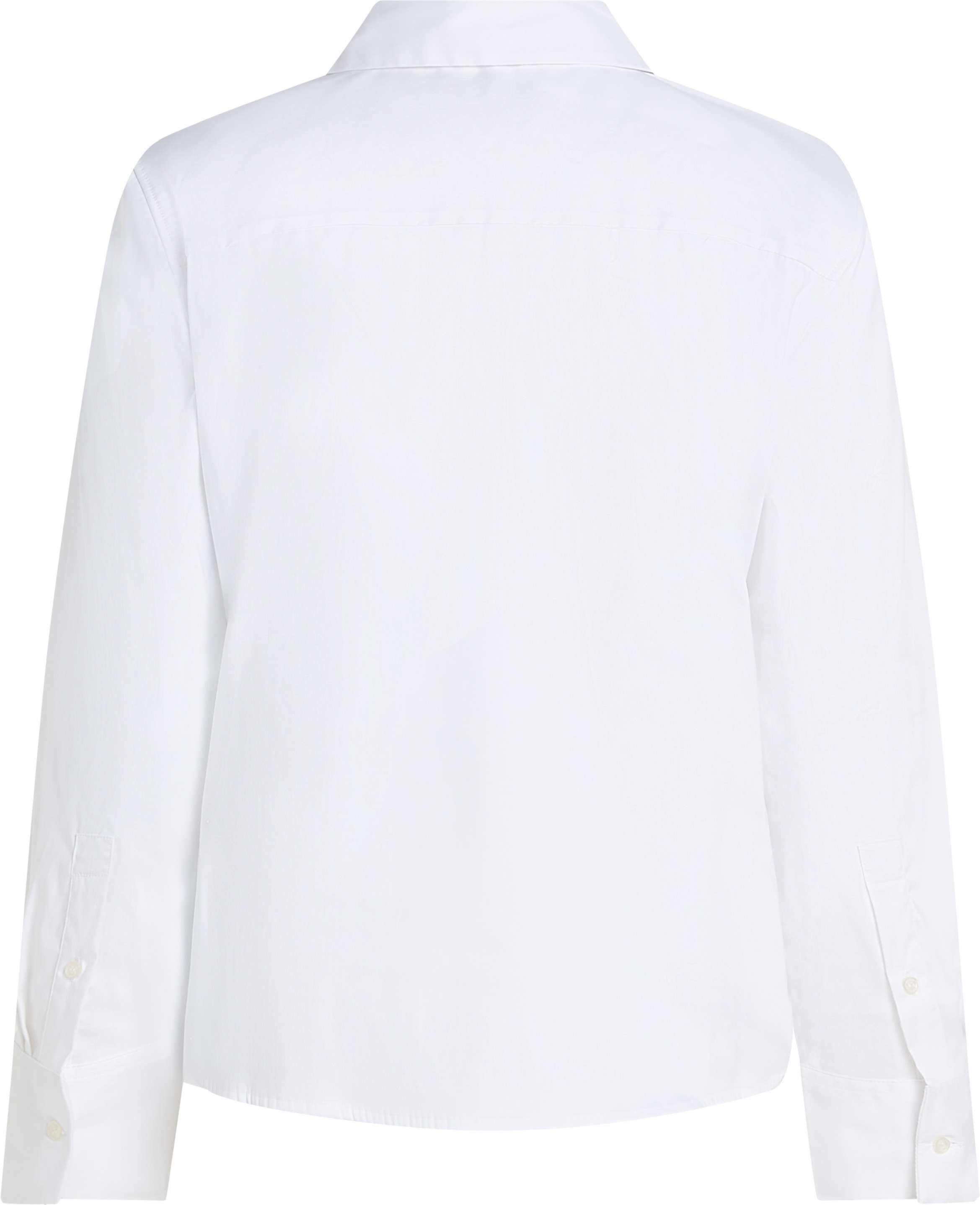 Tommy Hilfiger ESS POPLIN REGULAR S, YCF Beyaz Kadın Gömlek