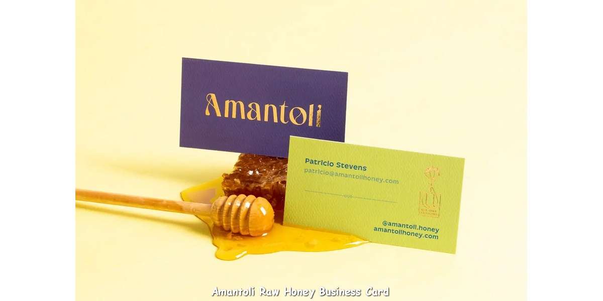 Amantoli Raw Honey Business Card