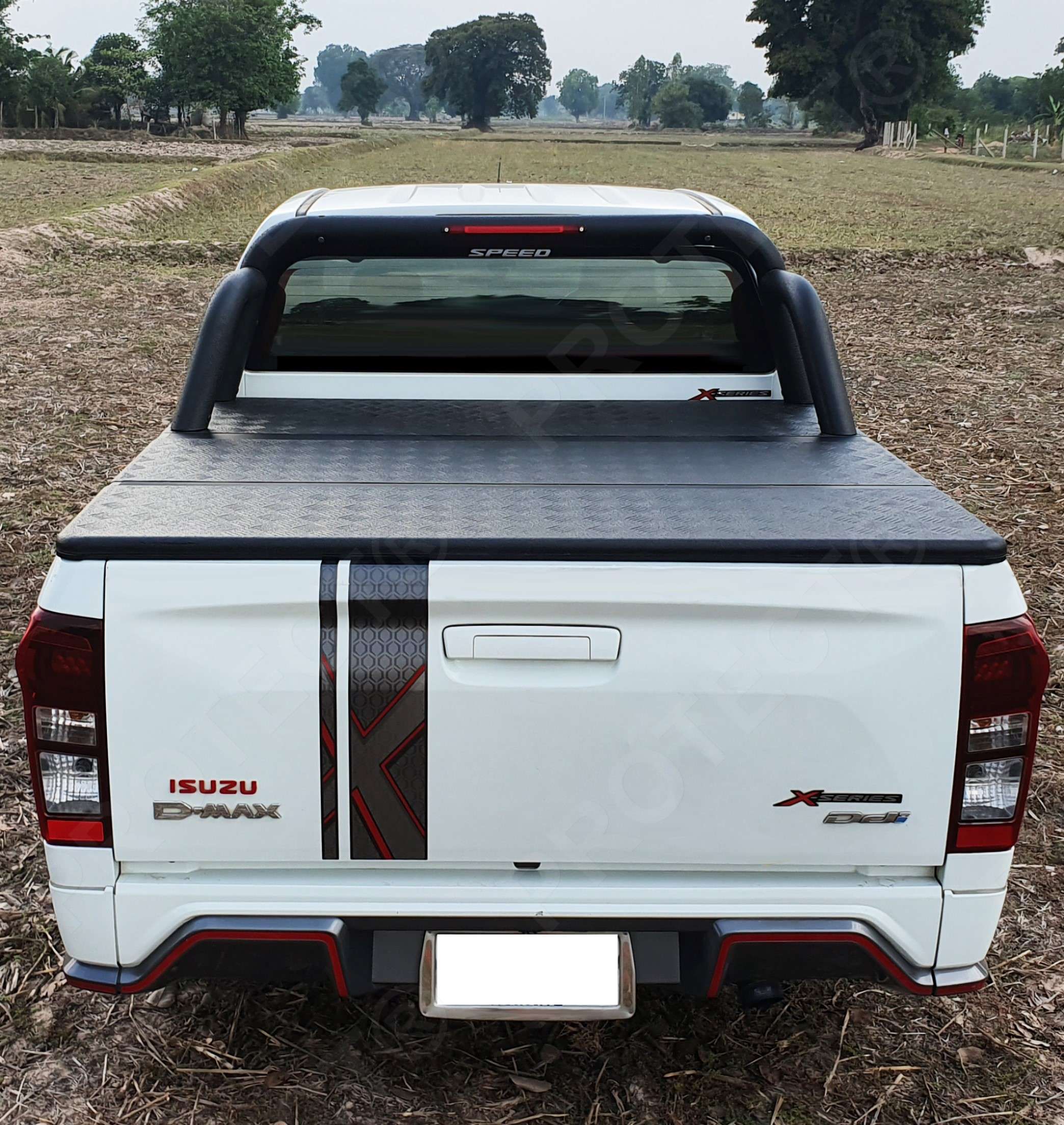 PROTECT cover foldable aluminum loading compartment cover with roll bar for Isuzu D-Max Doppelkabine Bj. 2014-2022 -3