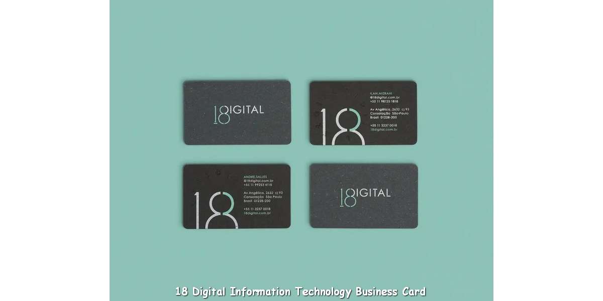18 Digital Information Technology Business Card