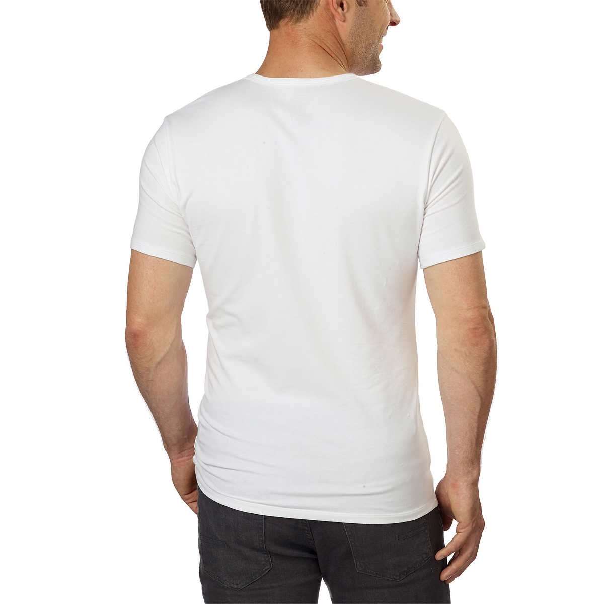 Calvin Klein Men's Cotton Stretch V-Neck Classic Fit T-Shirt - 3-pack ...