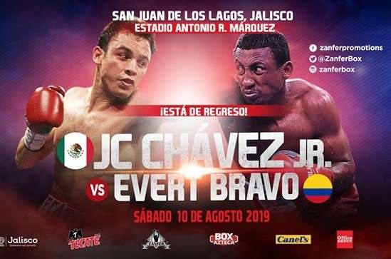 Julio Cesar Chavez Jr vs Evert Bravo en Vivo – Box – Sábado 10 de Agosto del 2019