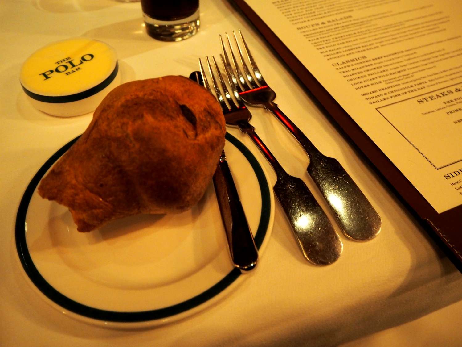 The Polo Bar bread and butter