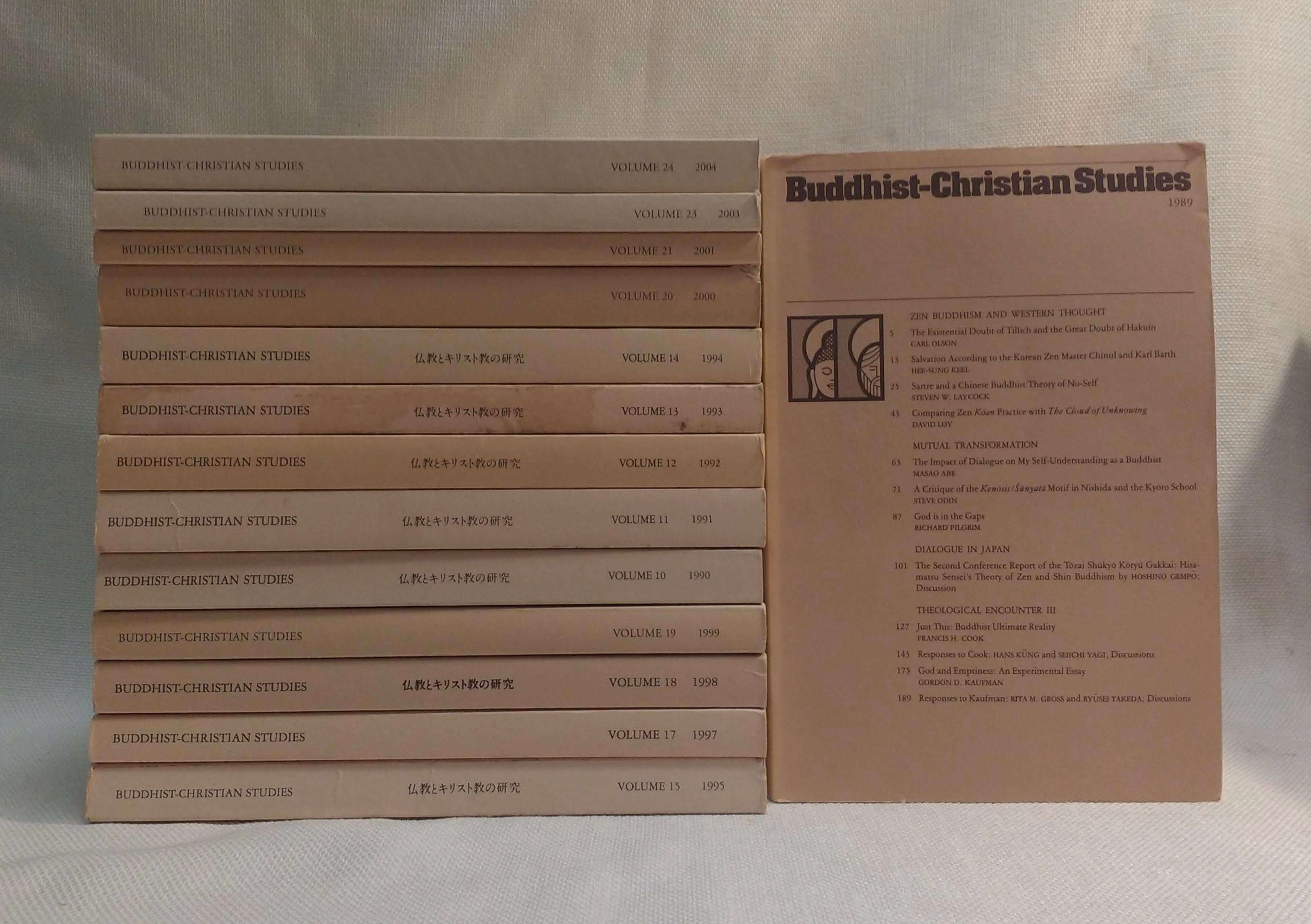 Buddhist-Christian Studies, Vols. 9-15, 17-21, 23-24 (1989-2004) [Lot of 14 issues]