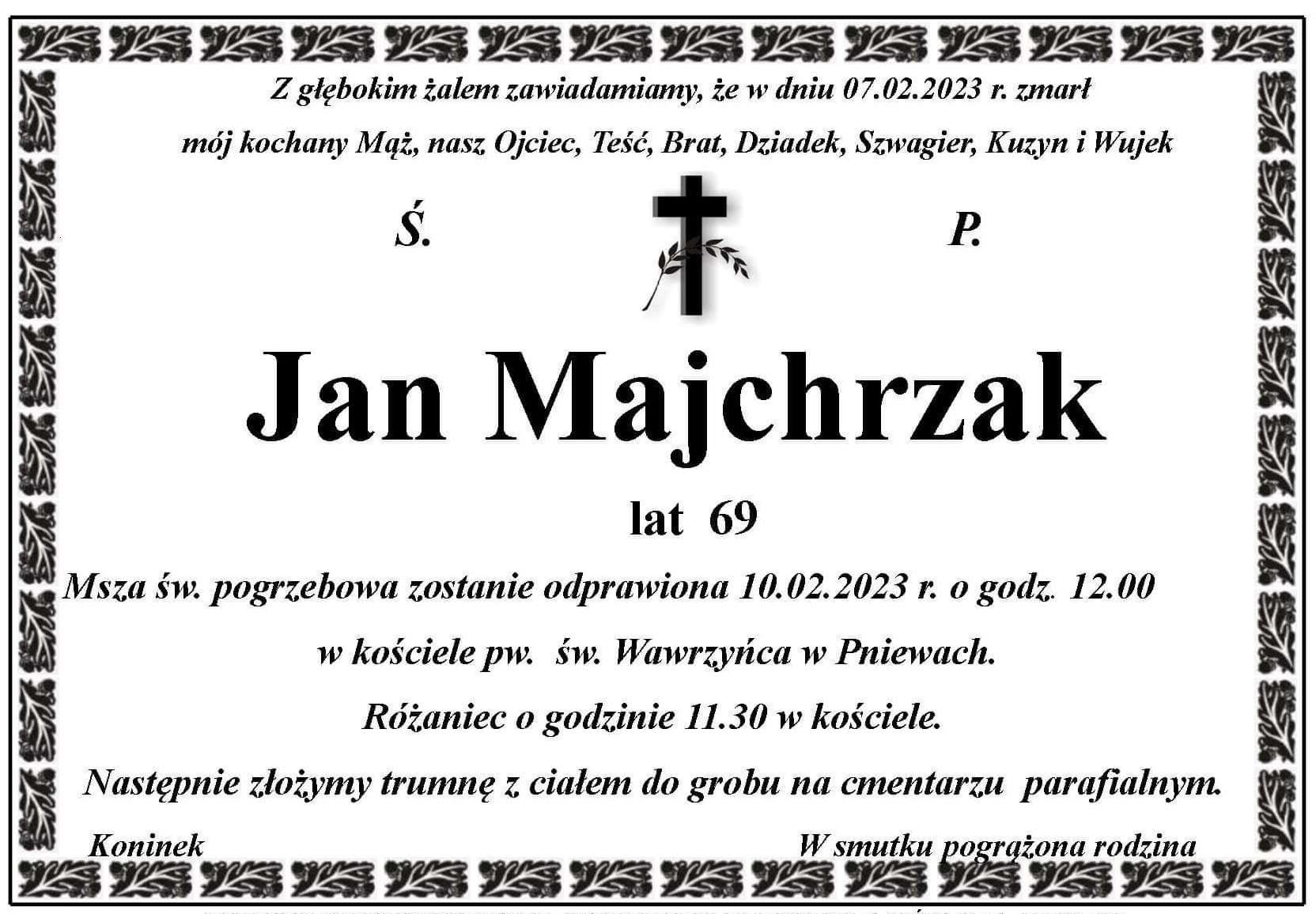 Żyli wśród nas – Jan Majchrzak