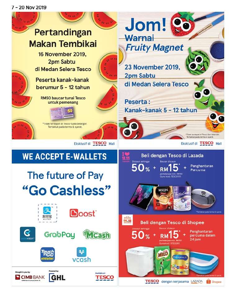 Tesco Malaysia Weekly Catalogue (7 November 2019 - 13 November 2019)