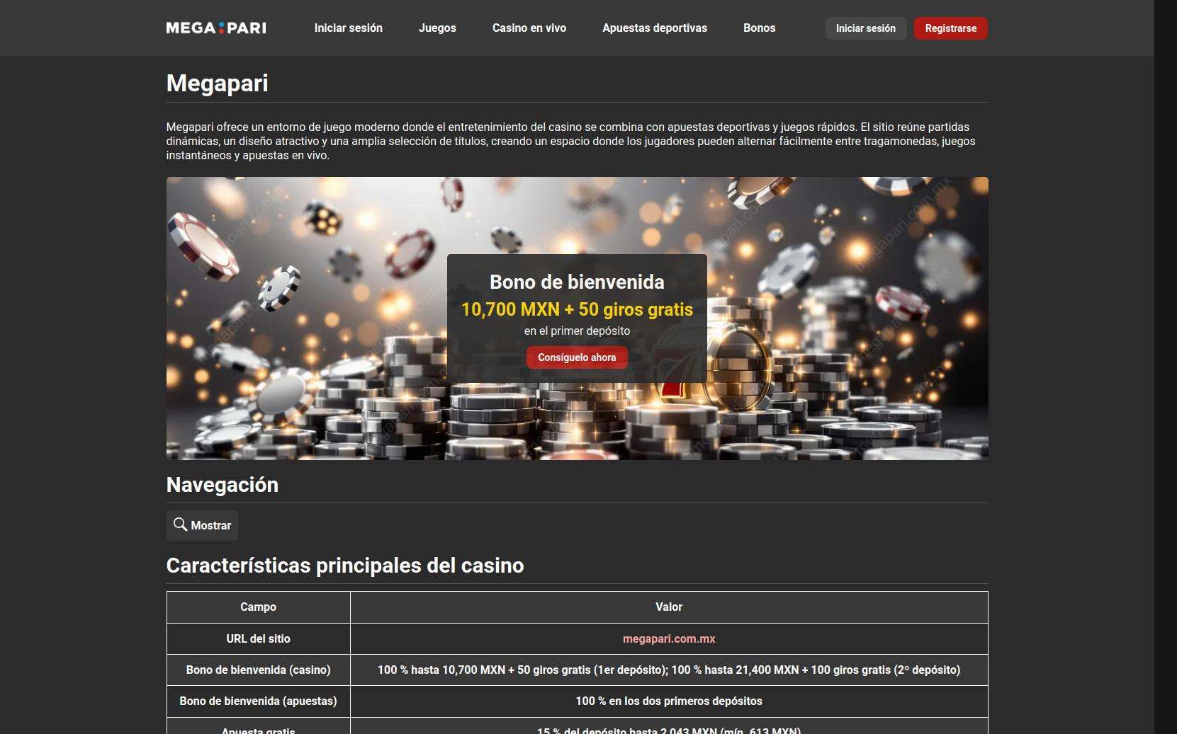 Megapari México: Ventajas Y Desventajas Reales Para Jugadores  