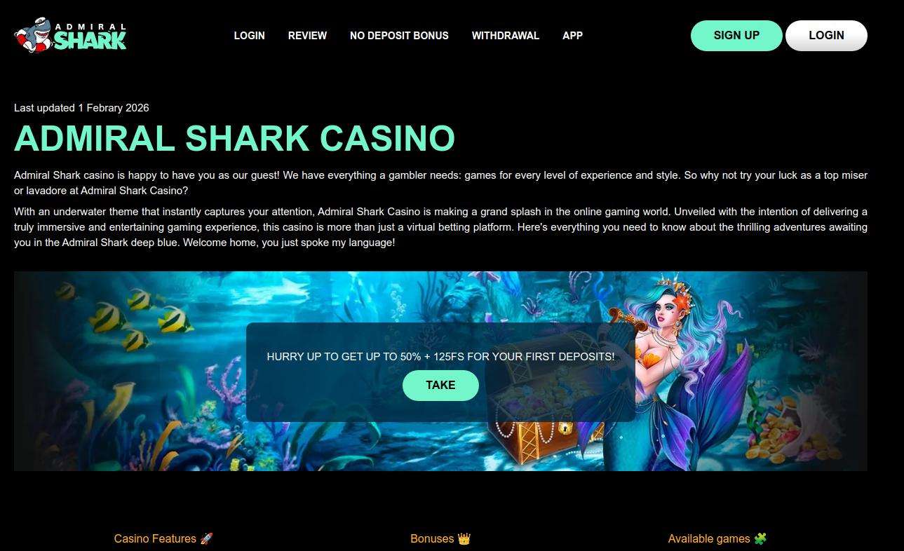 An in-depth look at the payment methods available at Admiral Shark Casino