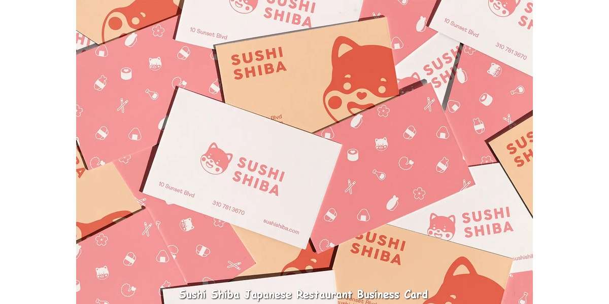 Sushi Shiba Japanese Restaurant Business Card