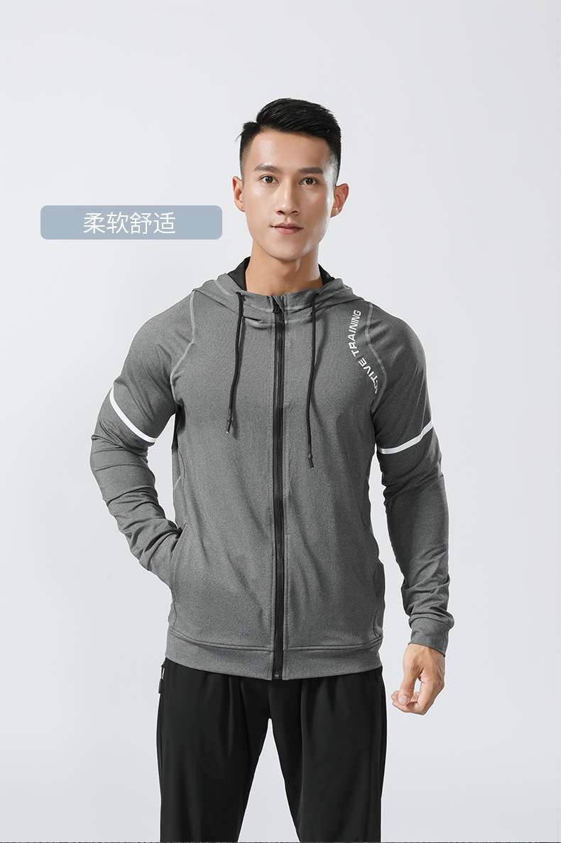 Men's jacket autumn and winter new clothes 2022 casual hooded jacket men's loose sports fitness baseball uniform