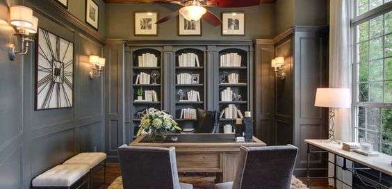 Home Office Wainscoting Ideas