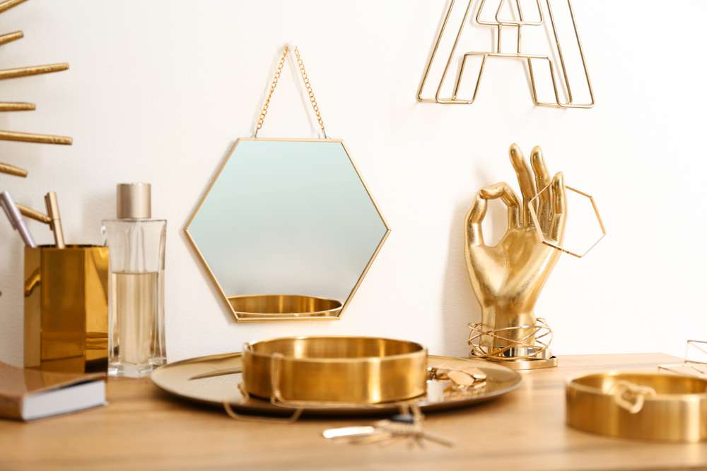 Gold Accents Home Decorating