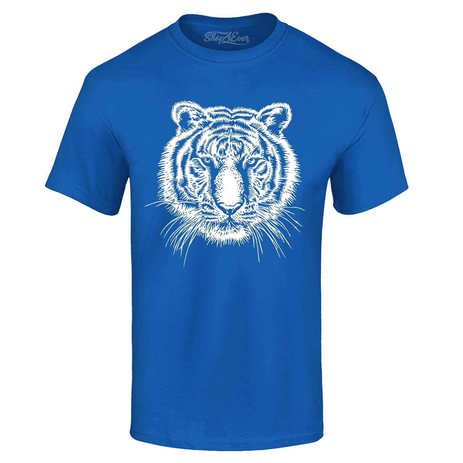 Wild T shirt Cotton Tiger Face Big Cat Animal 