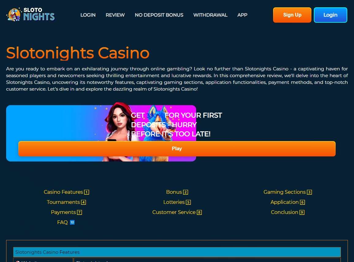 Quality Customer Support: An In-Depth Look at Slotonights Casino's Support Services