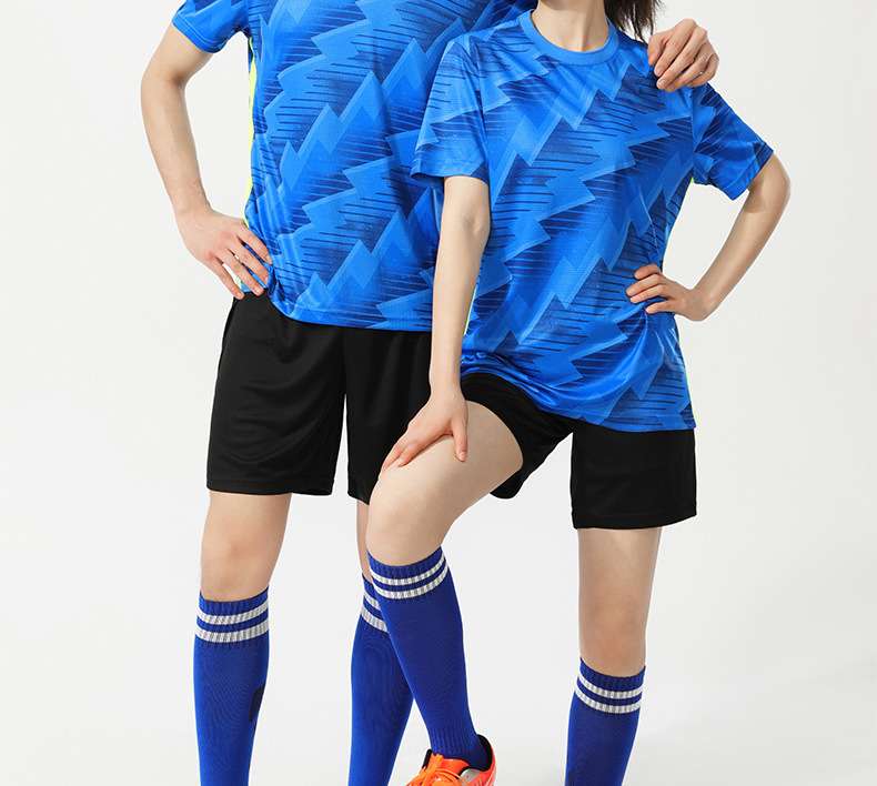 Summer adult football suit training suit heat transfer children's football clothing jersey light board football jersey
