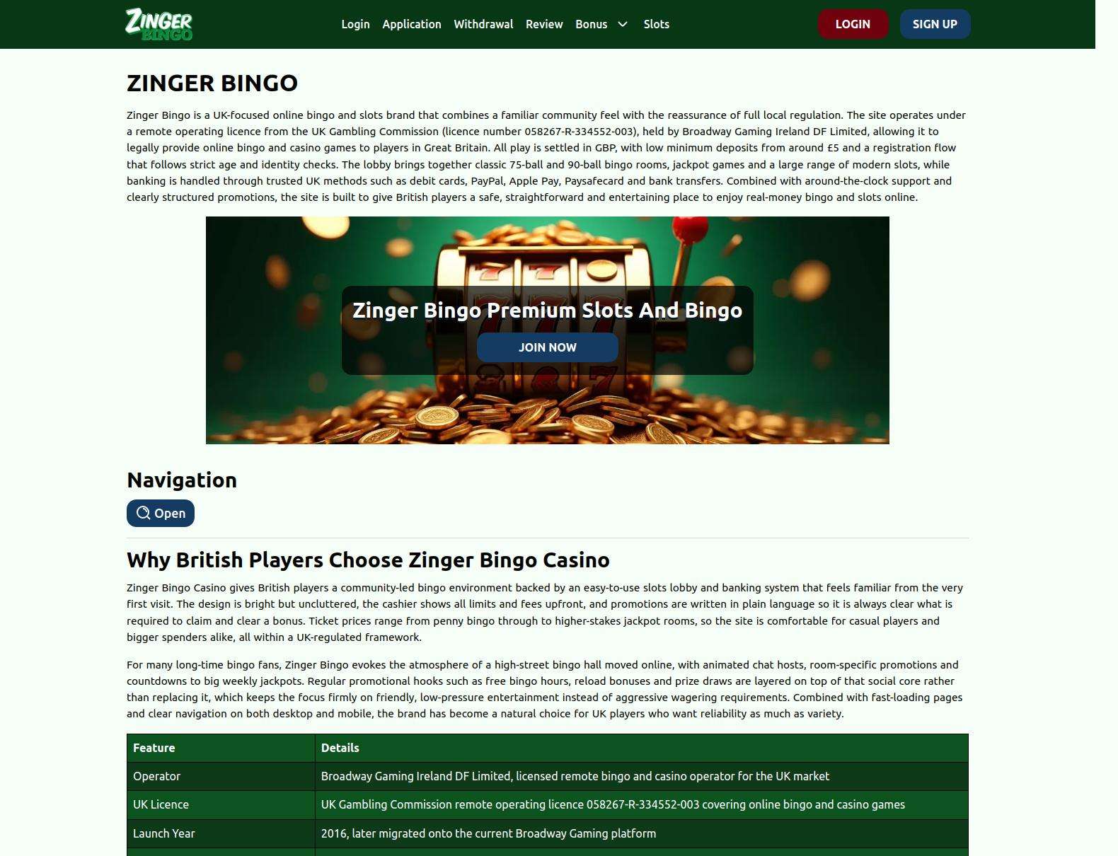 How To Register At Zingerbingo Casino UK  
