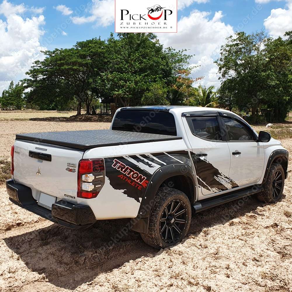 Protect cover foldable load space cover for Mitsubishi L200 / Fiat Fullback Doppelkabine Bj. 2016+ -1