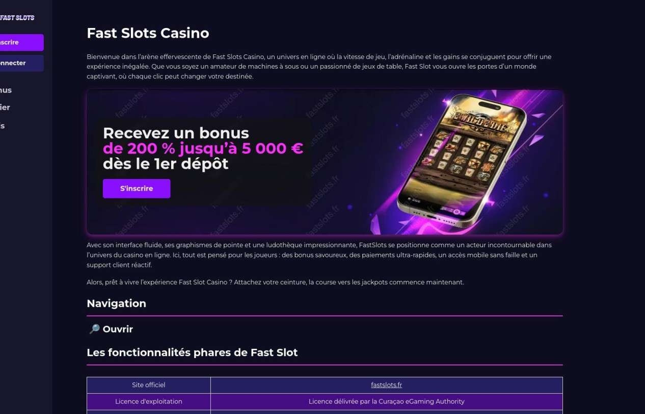 Fast Slots Casino Withdrawal Times, Limits, And Verification In France  