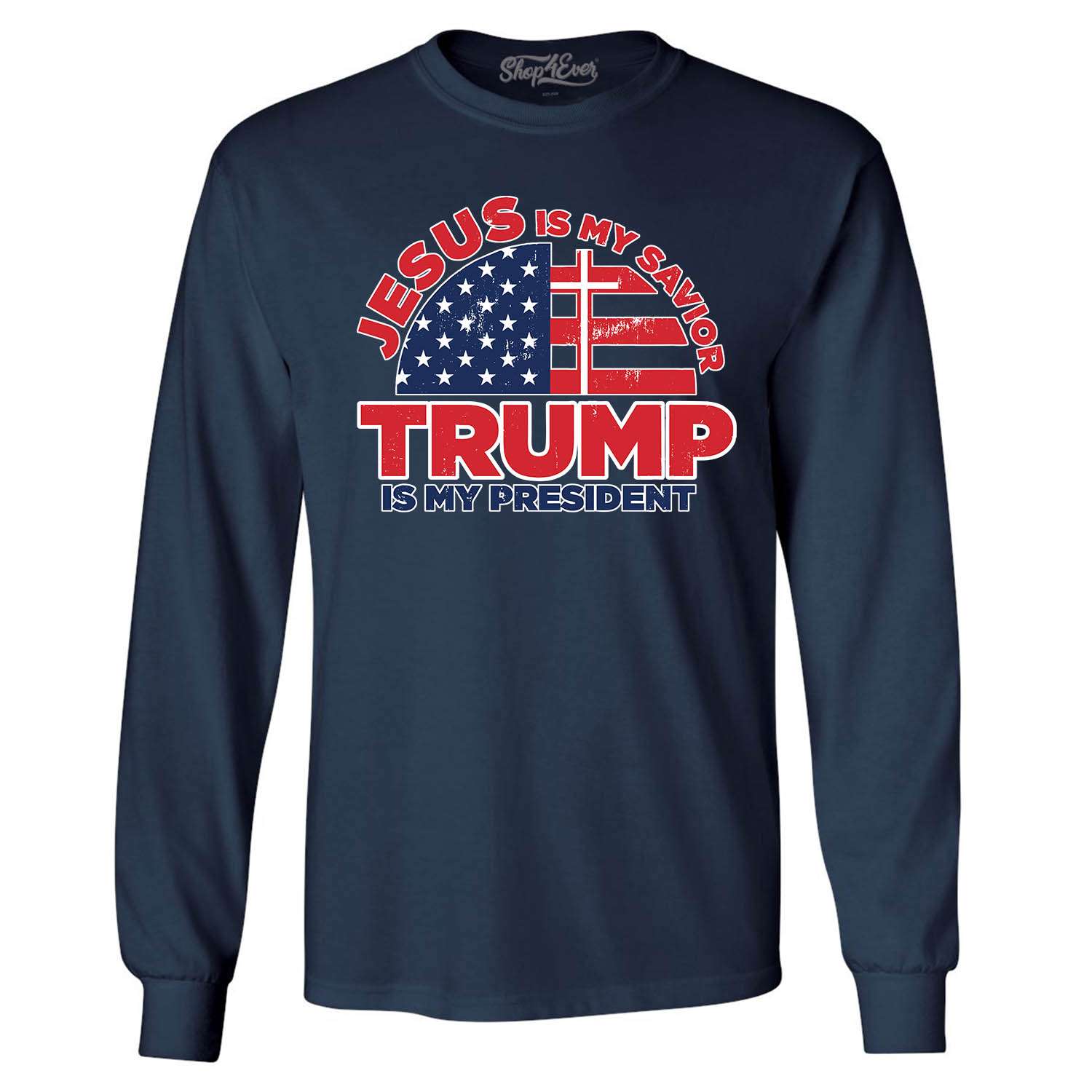 Jesus Is My Savior Trump Is My President Light Logo T Shirt 2020 MAGA Election